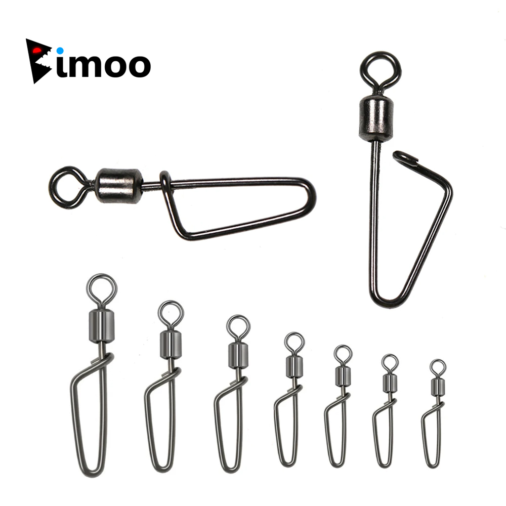 Fishing Lure Kit - 20pcs Black Nickel Fishing Rolling Swivels
