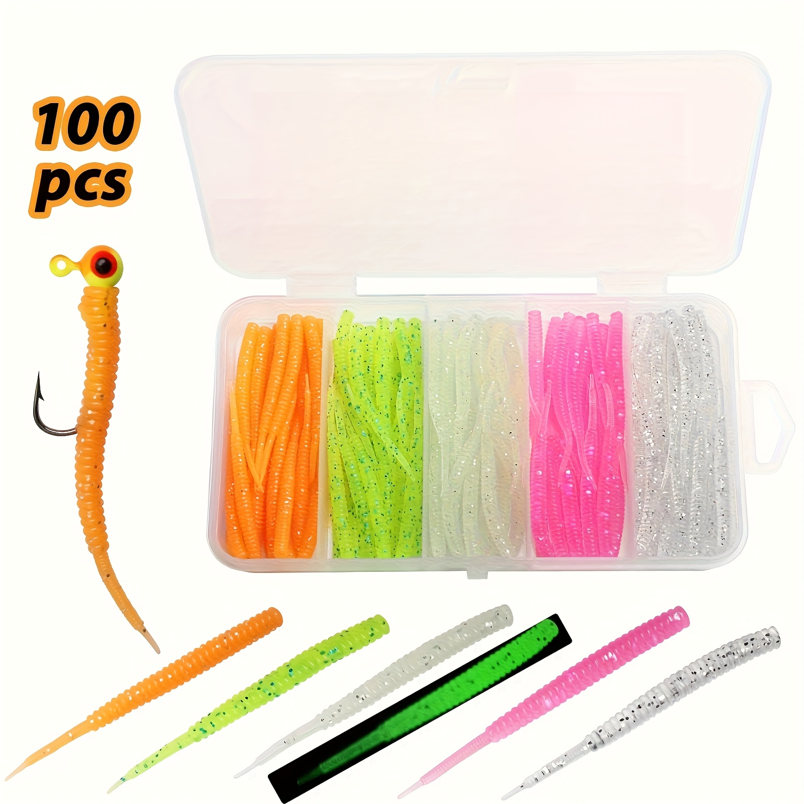 Fishing Lure Kit - 100pcs Needle Tail Fishing Lures with