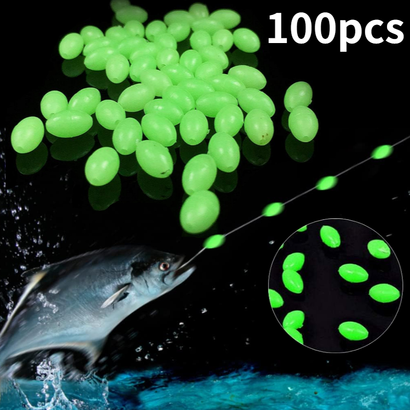 100pcs/lot Oval Night Luminous - Fishing Lure Making Kit 评论和价格