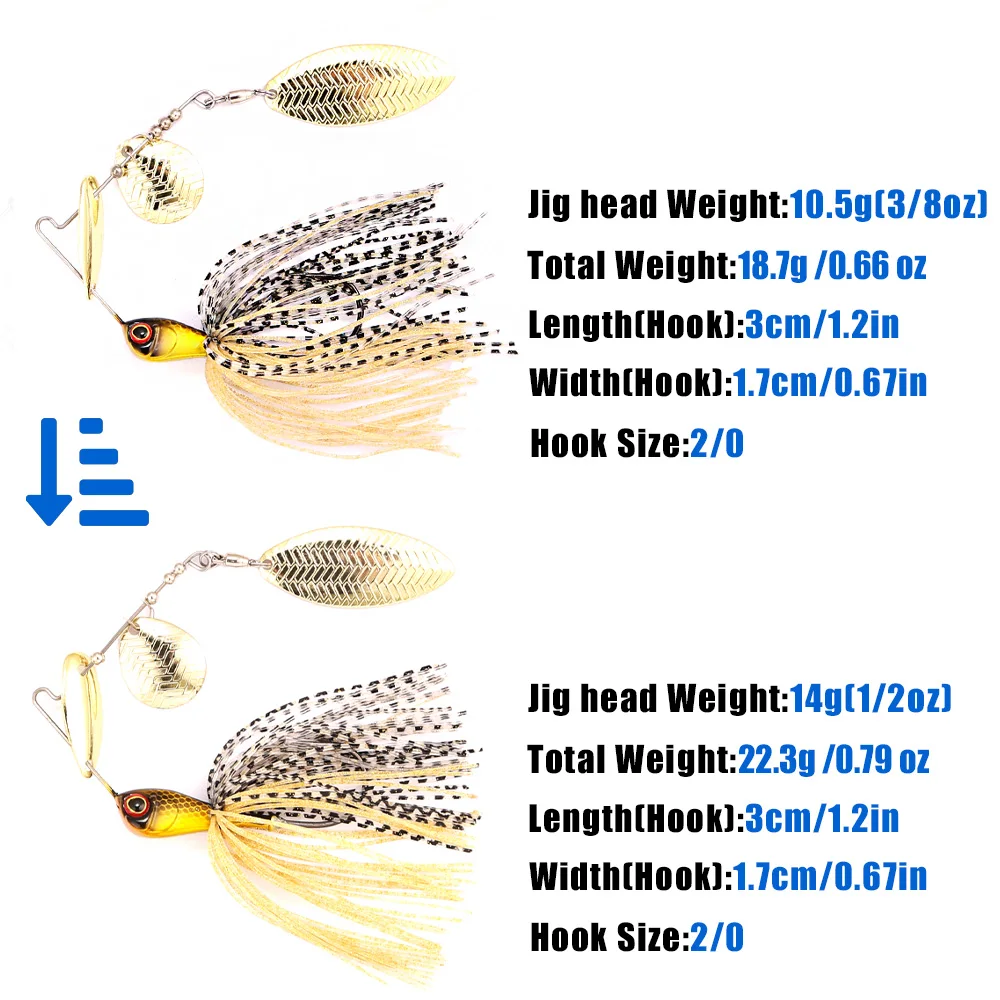 B&U Metal Blade Fishing Lure S - Fishing Lure Blade Bait 评论和价格
