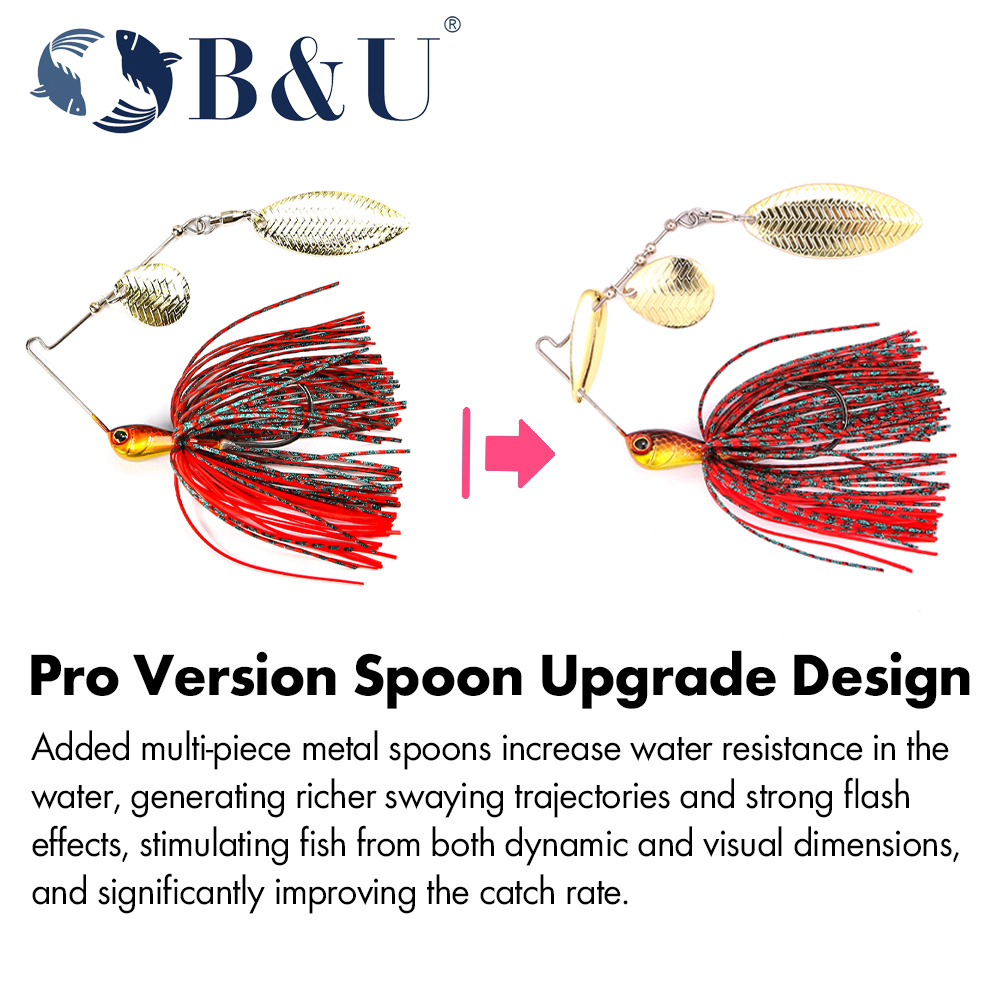 B&U Metal Blade Fishing Lure S - Fishing Lure Blade Bait 评论和价格