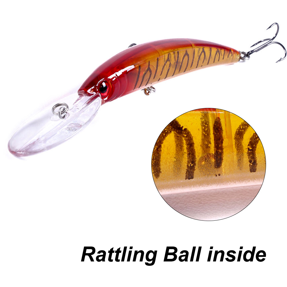1PCS 15cm 15g  Deep Diving Jer - Fishing Lure Crankbait 评论和价格
