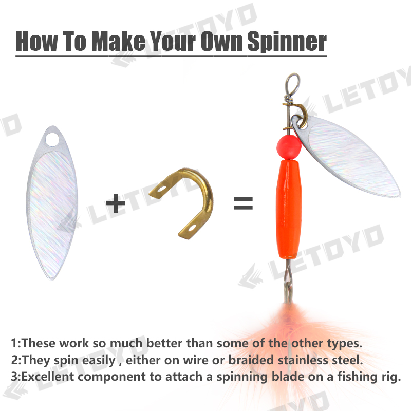 LETOYO 100pcs Folded Clevises  - Fishing Lure Making Kit 评论和价格