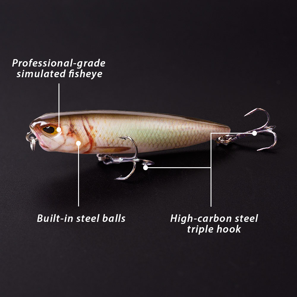 Hanlin Popper 6.5cm/2.56in/5.5 - Fishing Lure Popper 评论和价格