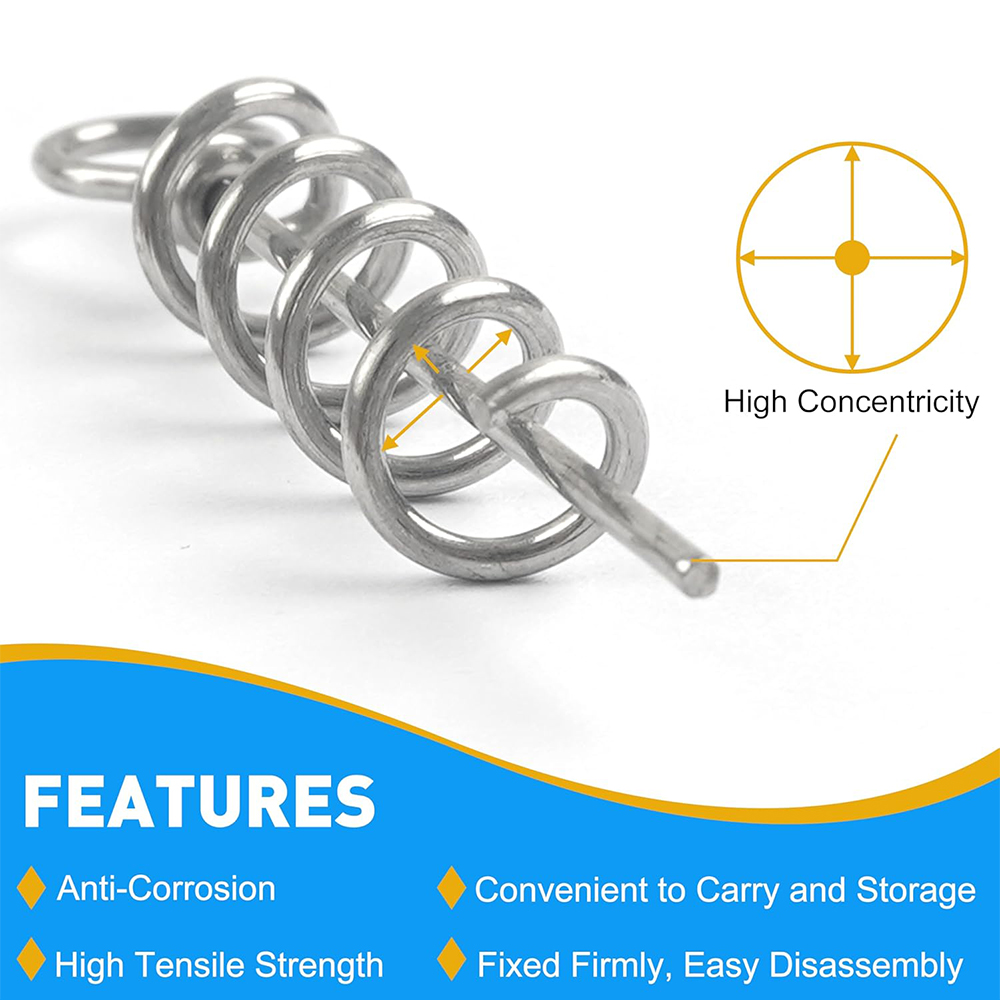 50Pcs Spring Twist Lock Fishin - Fishing Lure Crankbait 评论和价格